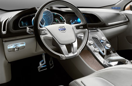 The interior is much more experimental and according to Volvo Cars design 